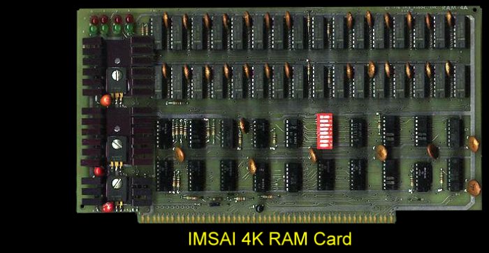 IMSAI 4K RAM Card
